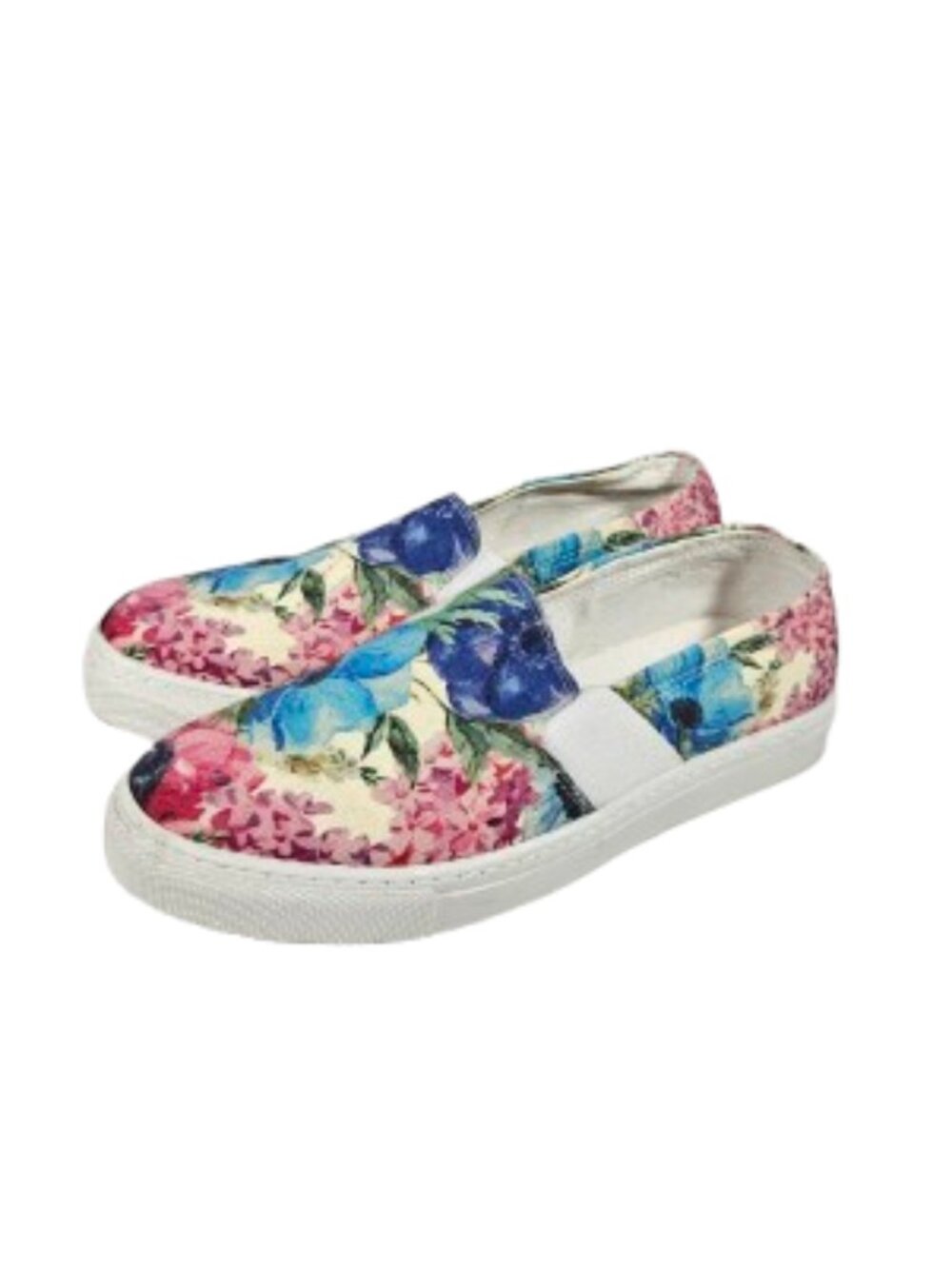 Streetfly Flower Shoes Slip On Canvas Sneaker Women's Size 39 or 8.5